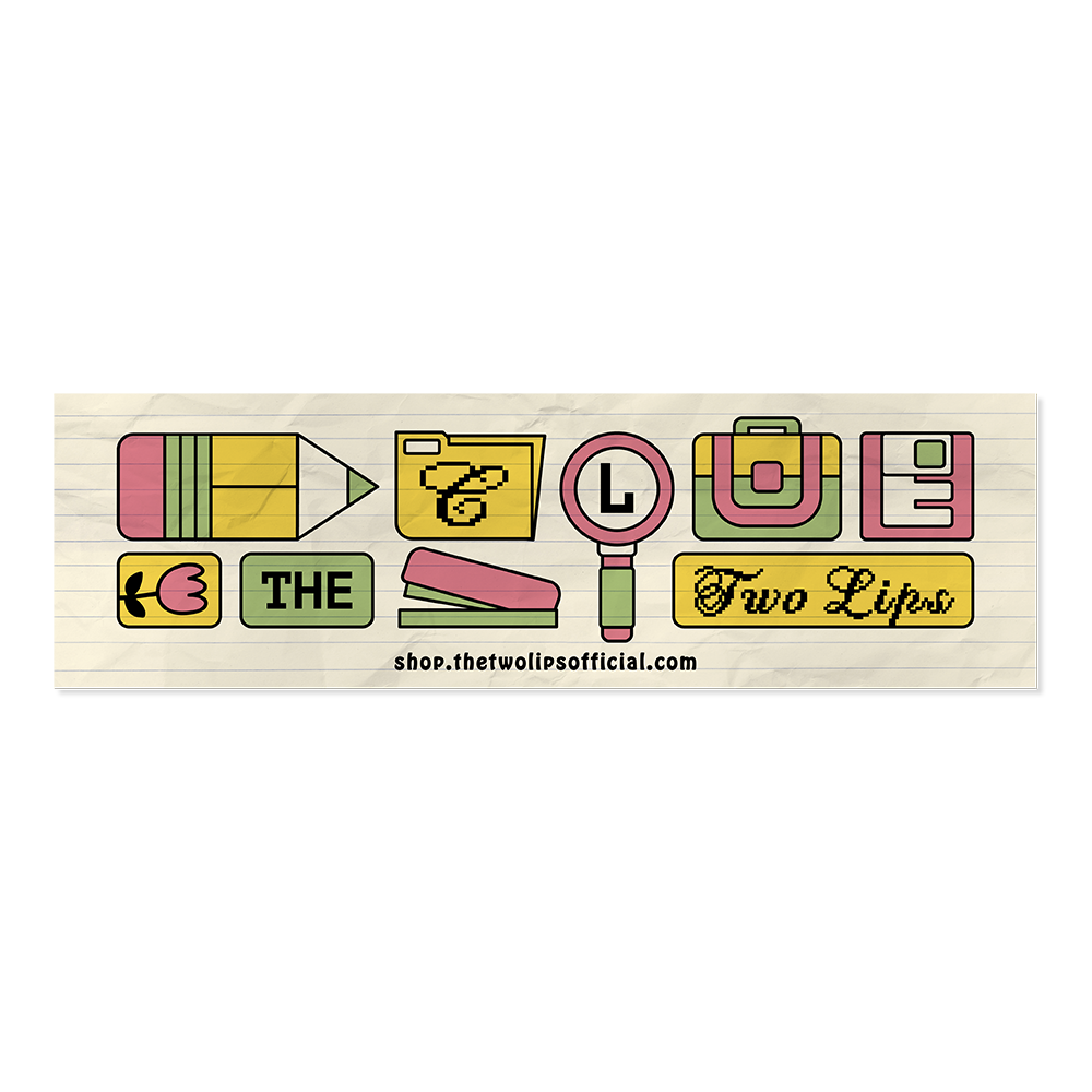 The Two Lips Bumper Sticker
